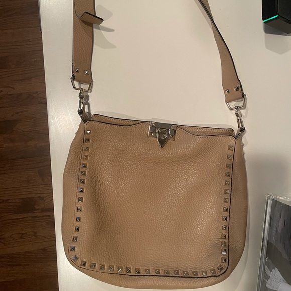 Valentino Rockstud Flip Lock Hobo Bag - Picture 1 of 5